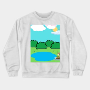 Angler bei der Arbeit Crewneck Sweatshirt